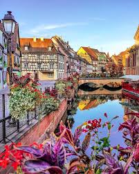 la petite venise is the most romantic and picturesque district of colmar that is crossed by canals of the river lauch which formerly canals picturesque colmar