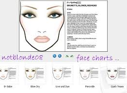 mac cosmetics face charts and pre launched looks