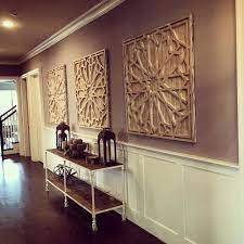 Hall Project Complete Westelm Wallart Whitewashed Wood Mywestelm Dallas Texas West Elm Hallway Wall Decor Long Wall Decor Hallway Wall Art