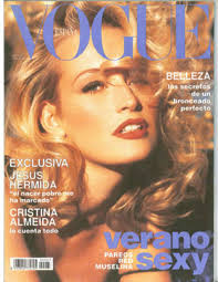 Spanish Vogue June 1993 Cover Model Estelle Lefebure Anos Dourados Cristina So let's talk about what we're seeing.