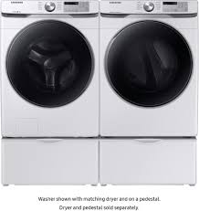 Ile ilgili aramalar samsung smart care washer vrt plus. Samsung Wf45r6100aw 27 Inch Front Load Washer With 4 5 Cu Ft Capacity Vrt Plus Technology Smart Care 10 Washing Cycles Steam Cycle Sanitize Quick Wash Self Clean Ada Compliant And Energy Star Rated White