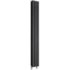 1 avis donner son avis. Hudson Reed Vitality Electrique Radiateur Design Vertical Colonnes Ovales Noir 160 X 23 6 Cm Double Rs1600236vbde