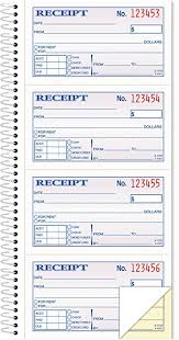 It will be used a lot! Amazon Com Tops Money Rent Receipt Book 2 Part Carbonless 11 X 5 25 Inches 4 Receipts Page 200 Sets Per Book 4161 White Office Products