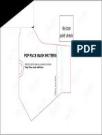 Pdf pattern 3d trio face mask designed with a lot of breathing space 3 sizes templates, non slip off mask, included free face shield pattern. 3d 1 M Size Face Mask Pattern Free Pdf