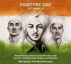 23 March Tributes To Bhagatsingh Rajguru Sukhdev On Their Martyrdom Day Gku Gurukashiuniversity Martyrs Day Martyrs Bhagat Singh Quotes