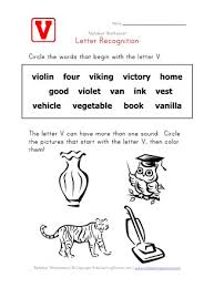 Download 1000+ royalty free v words vector images. Letter V Words Recognition Worksheet All Kids Network