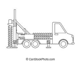 Also called tones, color hues are what hair color is all about . Crane Truck Outline Isolated On White Background Coloring Page Vector Illustration Canstock