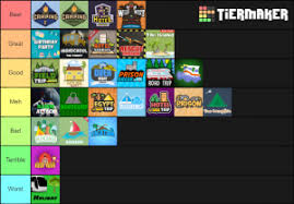Our best roblox games list takes a look at some of the most fun options for you to try in roblox! Roblox Camping Games Tier List Community Rank Tiermaker