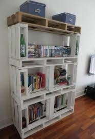 Libreria Originale Con Materiale Di Riciclo 20 Idee Creative Mobili Pallet Fai Da Te Decorazioni Pallet Case Mobili