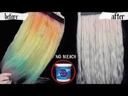 removing hair color no bleach baking