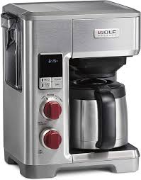 It fits nicely on oversized coffee mugs. Buy Wolf Gourmet Programmable Coffee Maker System With 10 Cup Thermal Carafe Built In Grounds Scale Removable Reservoir Red Knob Stainless Steel Wgcm100s Online In Turkey B07hcmrjzd