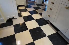 Aronson S Floor Covering Residential Linoleum Tile Installation Black And White Linoleum Tiles Installed Rubber Flooring Kitchen Rubber Floor Tiles Flooring
