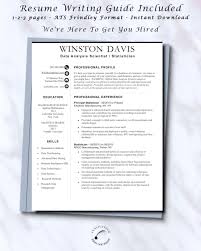 Statistician Data Analysist Resume Template With Successful Etsy In 2020 Resume Template Good Resume Examples Resume