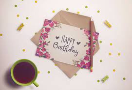 Pdf Biglietto Stampabile Biglietto Auguri Di Buon Compleanno Con Fiori Happy Birthday Formato A5 148x210mm Schede Stampabili Stampabile Buon Compleanno