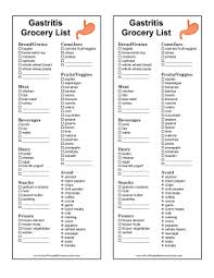 Those Who Suffer From Gastritis Can Ease Their Symptoms By Shopping From This Custom Grocery List Free To Download Gastritis Diet Ulcer Diet Gerd Diet Recipes