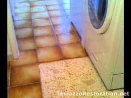 How To Remove Old Tile Flooring Terrazzo Repair Terrazzo Restoration Restore Terrazzo Floors With Images Floor Restoration Terrazzo Flooring Tile Removal