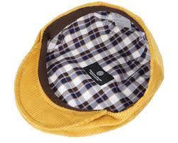 Edward Cord Mustard Flat Cap