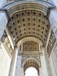 Arc De Triomphe Ceiling With Sculpted Roses Place De L Etoile Champs Elysees 8th Arrondissement Paris France France Honeymoon Arc De Triomphe Paris Paris