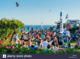 My 1st ever dewbow song! Tumbao Beach Bar Valdevaqueros Tarifa Stockfotos Und Bilder Kaufen Alamy