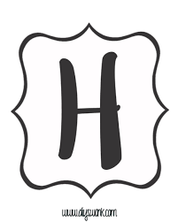 Included is the entire alphabet, as well as a printable happy birthday pdf. Free Printable Black And White Banner Letters Swanky Design Company
