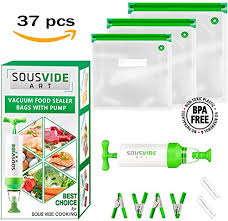 sous vide bags 30 reusable vacuum food storage bags sous