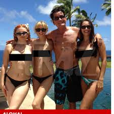 Charlie Sheen -- Meet My Angels ... Now Meet Their Boobs