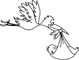Where Do Babies Come From Baby Drawing Stork Animal Coloring Pages