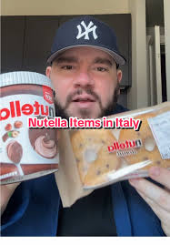 Trying Nutella items in Italy #fyp #foryoupage #nutella #nutellaitalia  #nutelladonut #nutellaicecream