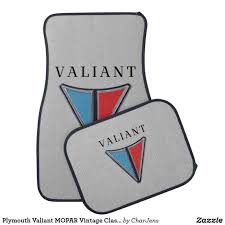 Plymouth Valiant Mopar Vintage Classic Badge Car Floor Mat Plymouth Valiant Car Floor Mats Mopar