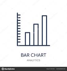 Bar Chart Icon Bar Chart Linear Symbol Design Analytics