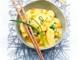 Pfirsich Fisch Curry Aus Dem Dampfgarer Rezept Rezept Fischcurry Dampfgarer Rezepte Rezepte