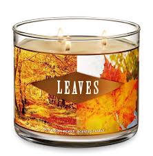 Amazon Com Bath Body Works 3 Wick Scented Candle In Leaves Home Kitchen
