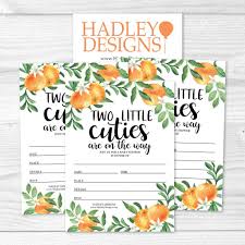 Buy 25 Two Little Cuties Baby Shower Invitations Sprinkle Invite For Boy Or Girl Twins Coed Garden Gender Reveal Neutral Theme Cute Boho Fill Or Write In Blank Printable Card Floral Party