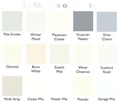 Off White Color Chart Paintingcanvas Info
