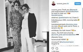 Emmy griffiths suranne jones has teased that she will be away for filming. Victoria Beckham Fangirls Over Suranne Jones Following First Meeting With The Actress As The Designer Wins Big At Harper S Bazaar Women Of The Year Awards I Met Dr Foster Ok Magazine