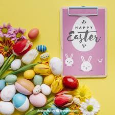 Download Easter Mockup With Clipboard For Free Happy Easter Card Easter Design Pink Crafts