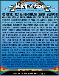 How to watch lollapalooza 2021 on hulu. Lollapalooza S 2021 Lineup Topped By Foo Fighters Post Malone Tyler Miley