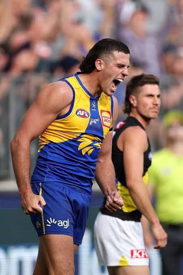 After kicking six goals last night, he (Jake Waterman) was phenomenal. It's  phenomenal to think that he's playing football, because there was a period  last year where he contemplated retirement. Had a
