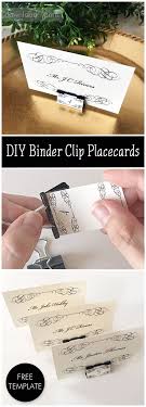Each aspect of the event should be customized to fit the personalities of the if assigning seats, use place cards. Diy Elegant Binder Clip Wedding Place Cards Table Numbers Wedding Diy Wedding Place Cards Wedding Card Diy