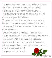 Te Quiero Justo Asi Como Eres Y Nada Mas Te Quiero Poema De Amor Frases Aire Libre