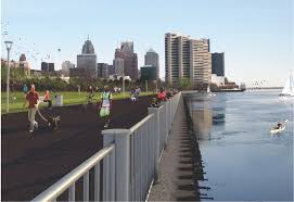 Now Open Detroit Riverwalk Unveils Western Extension Detroit Riverwalk River Walk Detroit Riverfront
