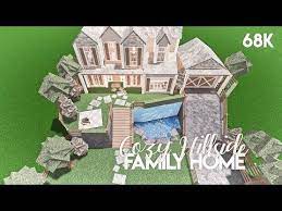 Cozy Hillside Family Home Bloxburg Build Youtube Two Story House Design Diy House Plans House Decorating Ideas Apartments