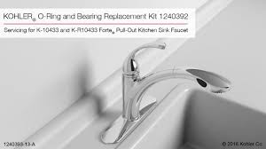 Please contact customer service for. Kohler Forte Pull Out Kitchen Sink Faucet O Ring And Bearing Replacement Youtube