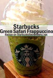 Starbucks Green Safari Frappuccino Starbucks Secret Menu