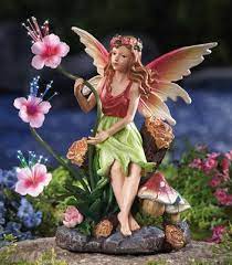 Garden Fairy Statue Fairy Statues Fairy Garden Garden Fairies Figurines