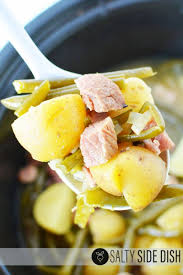 Cook them a little shorter in the slowcooker. Crockpot Ham Fresh Green Beans And Potatoes Recipe Filling