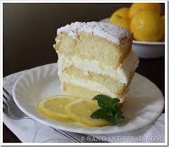 Sweet 16 Lemon Cream Cake Like Olive Garden S From Sand And Sisal Lemon Cream Cake Desserts Dessert Recipes
