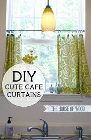 Tired of sloppy looking curtains? Cute Diy Cafe Curtains