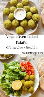 Healthy Authentic Baked Falafels Vegan Gf My Plantiful Cooking Recipe Recipes Best Gluten Free Recipes Baked Falafel