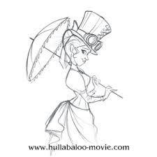 Image Gallery Girls Cartoon Art Epic Drawings Steampunk Illustration